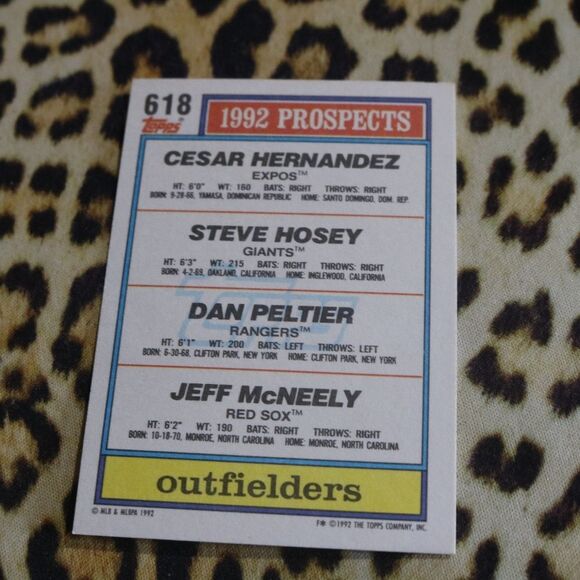 Top Prospects Outfielders #618 Baseball Card - Picture 2 of 2